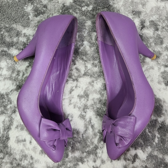 Bottega Shoes Bottega Leather 3 Pumps Bow Retro Poshmark